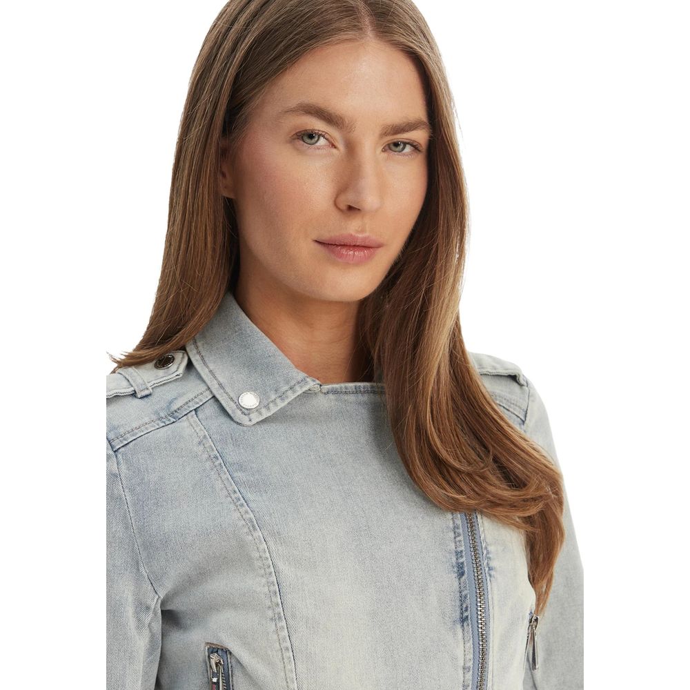 Morgan De Toi Light Blue Cotton Denim Jacket