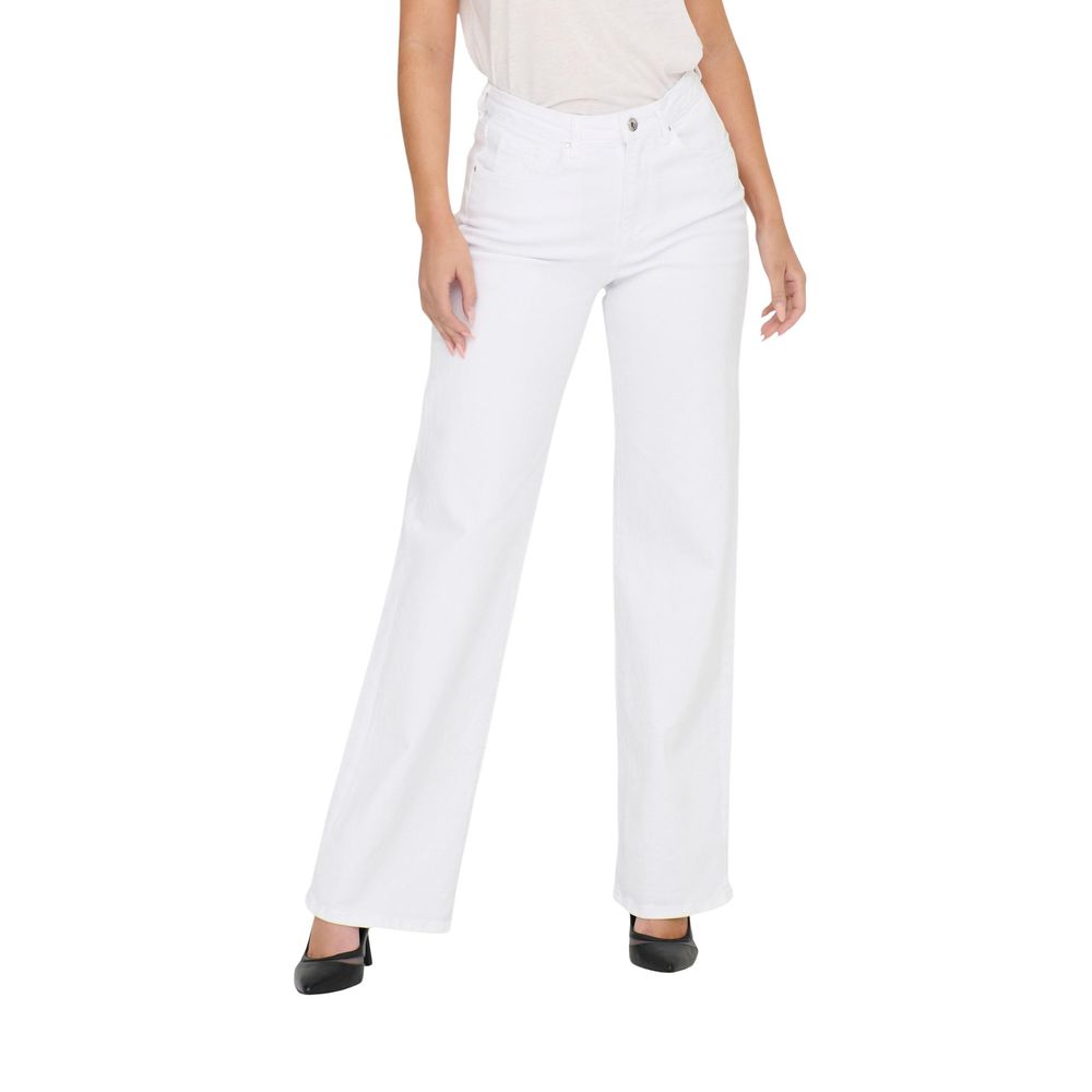 Only White Cotton Relaxed Fit Jeans