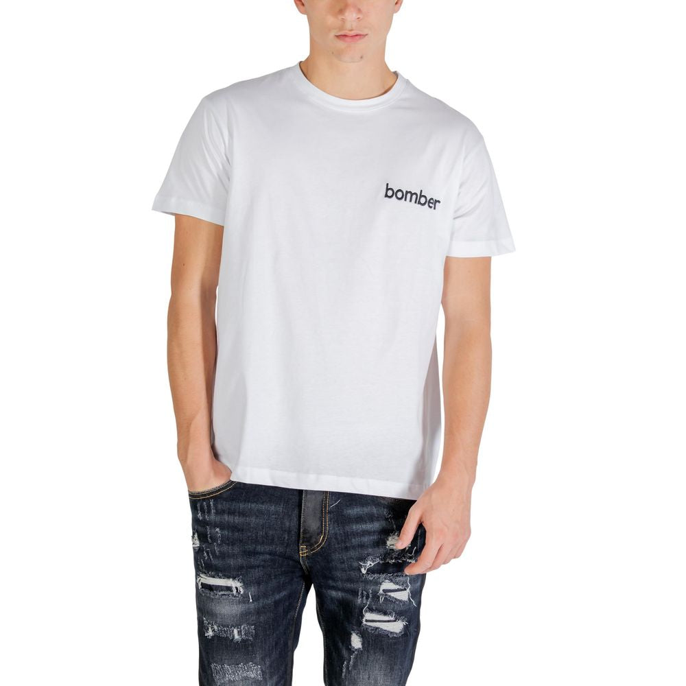 The Bomber White Cotton Sportswear