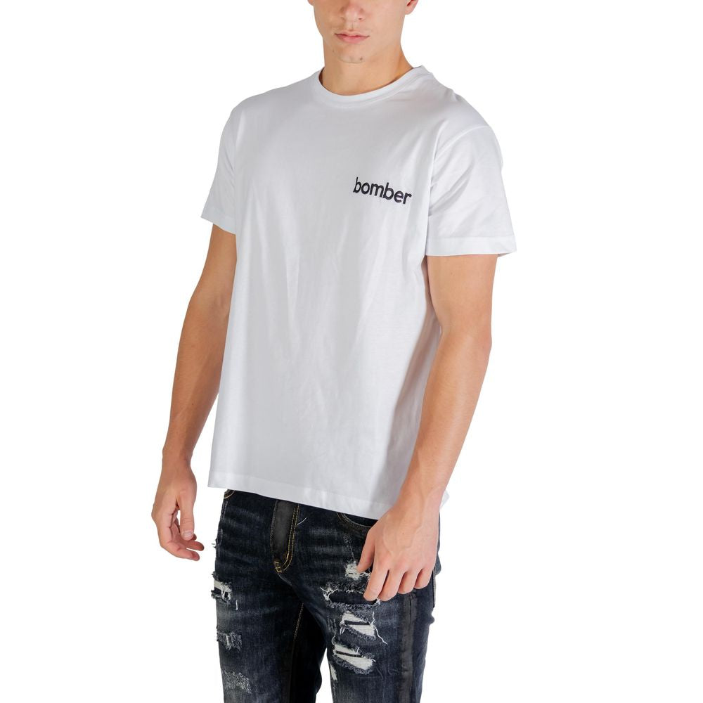 The Bomber White Cotton Sportswear