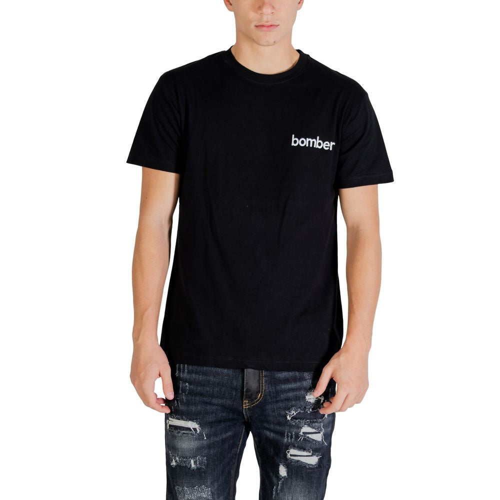 The Bomber Black Cotton Sportswear