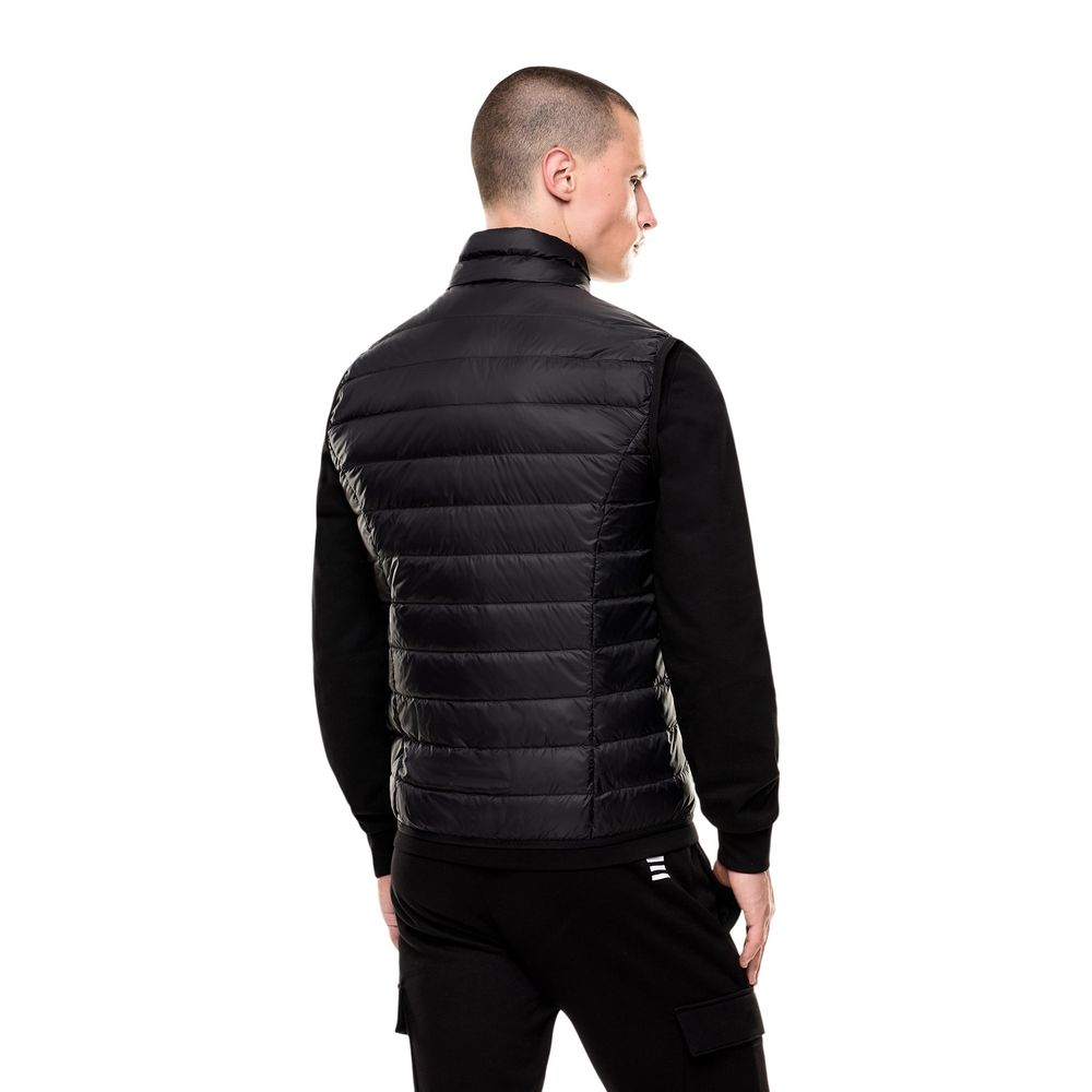 EA7 Emporio Armani Black Polyamide Sleeveless Jacket