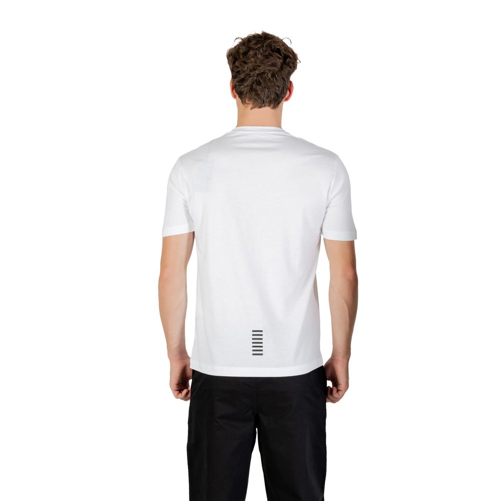 EA7 Emporio Armani White Cotton T-Shirt