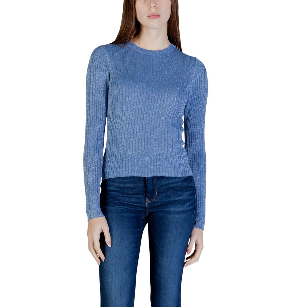 Jacqueline De Yong Blue Viscose Sweatshirt