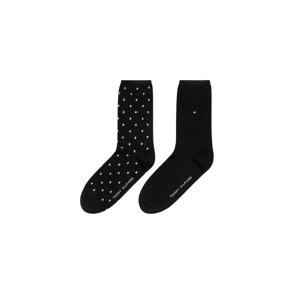 Tommy Hilfiger Black And White Cotton Socks