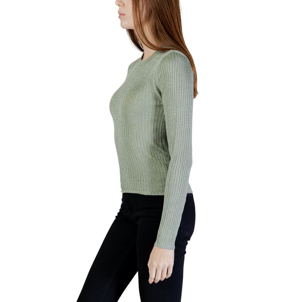 Jacqueline De Yong Green Viscose Sweatshirt