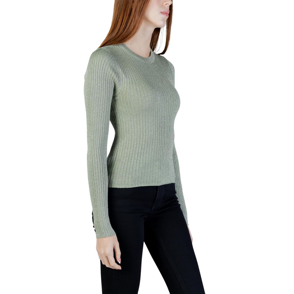 Jacqueline De Yong Green Viscose Sweatshirt