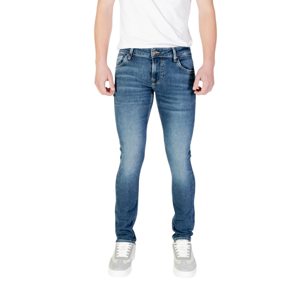 Guess Blue Cotton Skinny Jeans