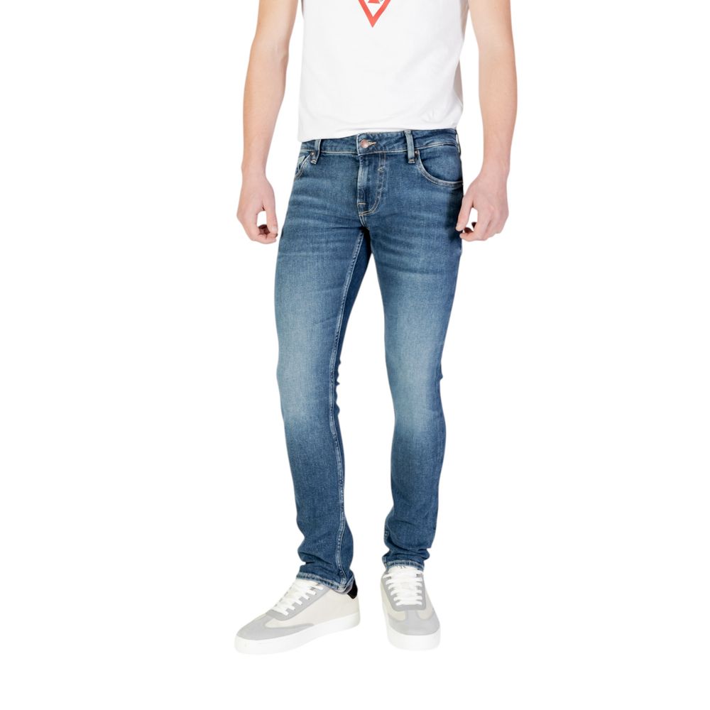 Guess Blue Cotton Skinny Jeans