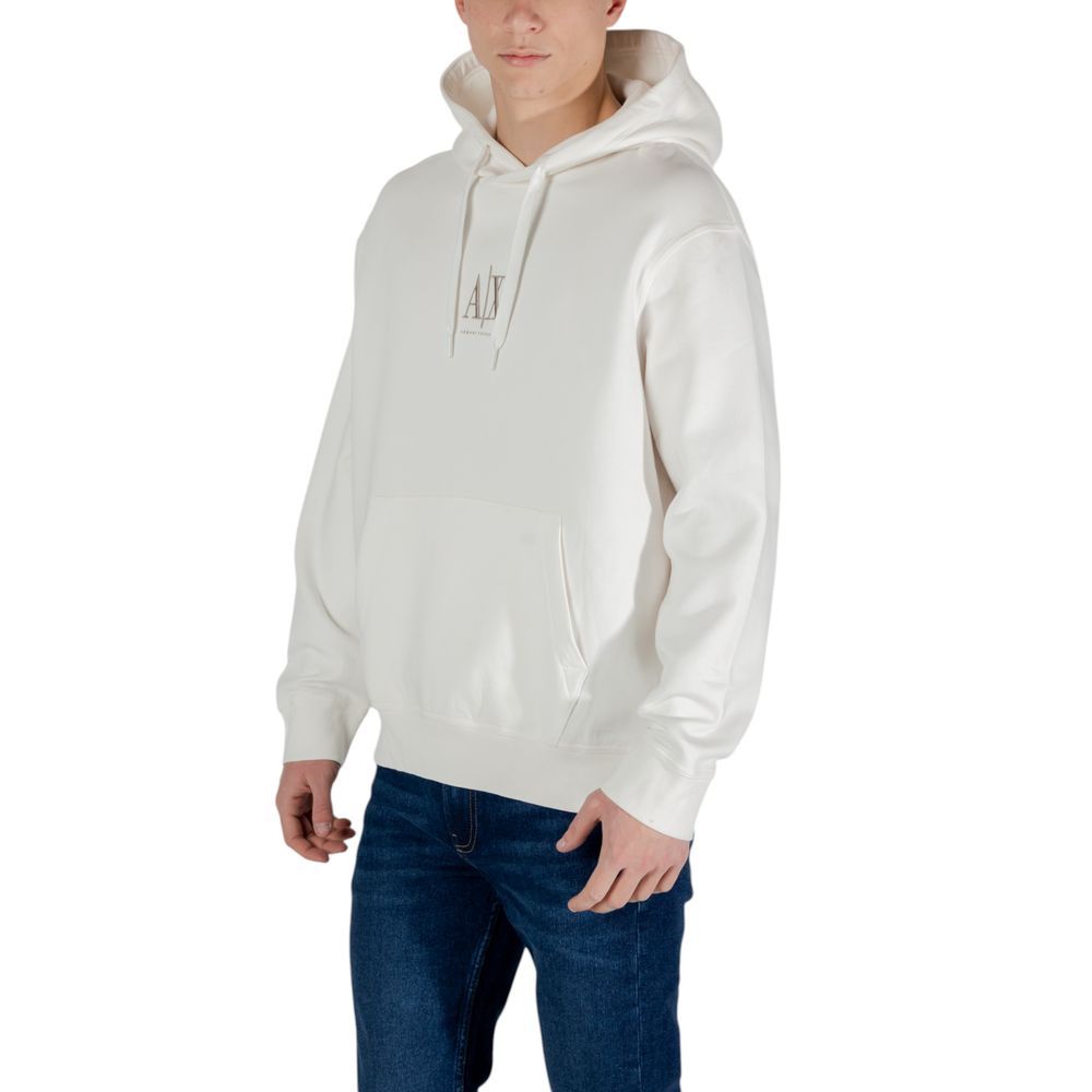 Armani Exchange Cream Cotton Hoodie