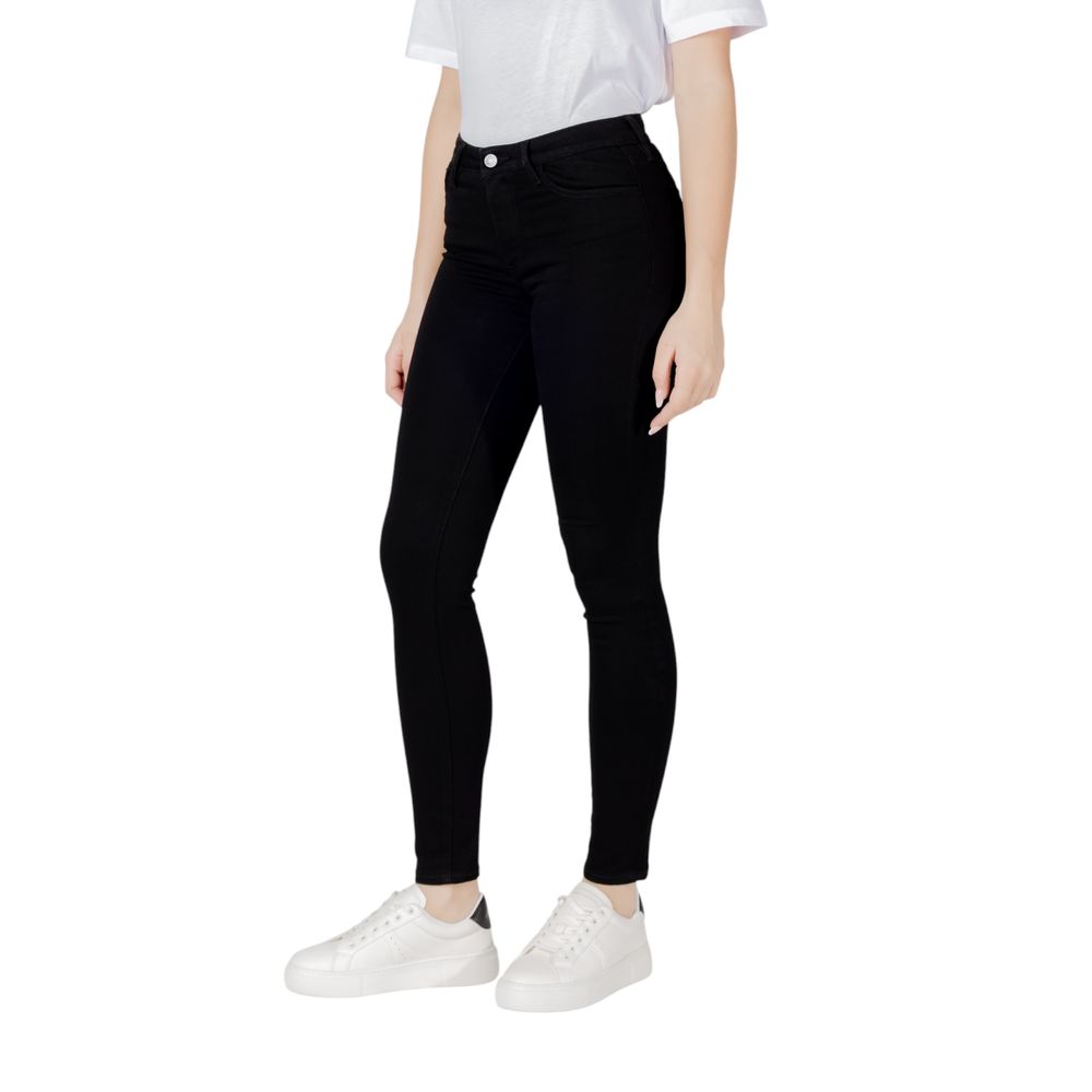 Armani Exchange Black Cotton Skinny Jeans