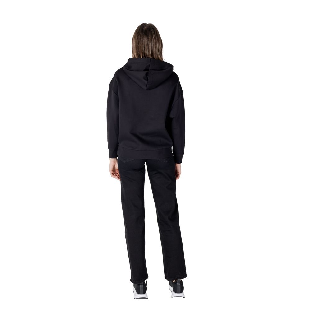 Armani Exchange Black Cotton Hoodie