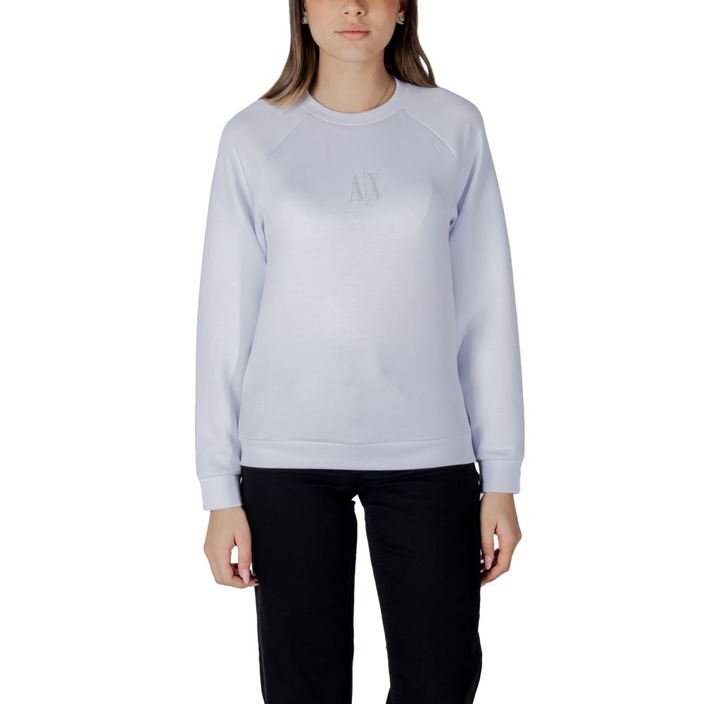 Armani Exchange White Viscose Sweatshirt
