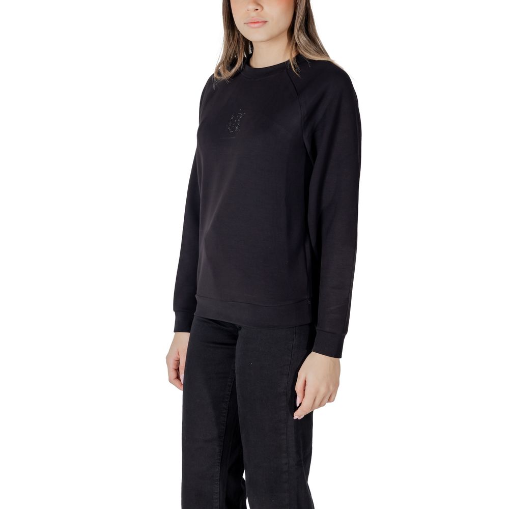 Armani Exchange Black Viscose Sweatshirt