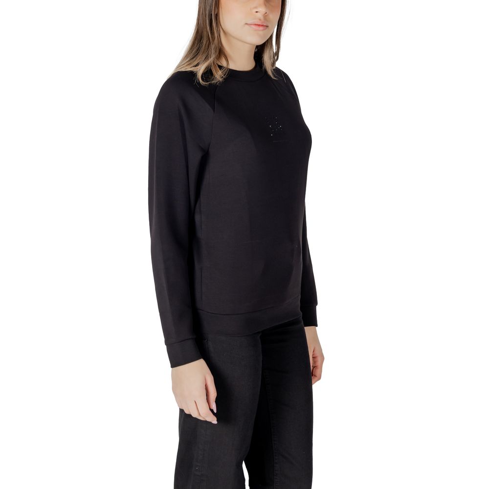 Armani Exchange Black Viscose Sweatshirt