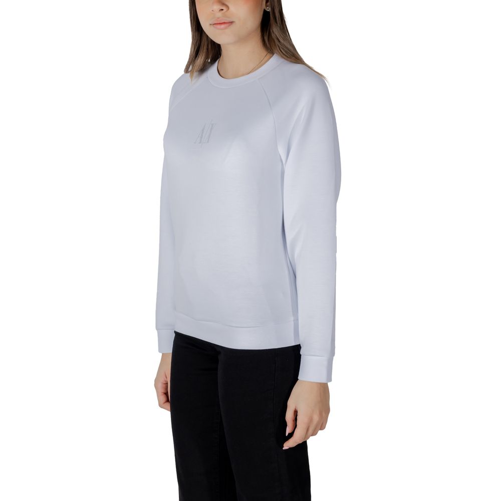 Armani Exchange White Viscose Sweatshirt