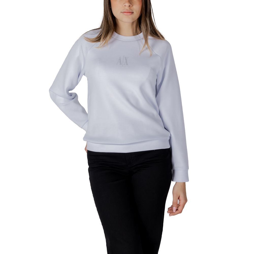 Armani Exchange White Viscose Sweatshirt