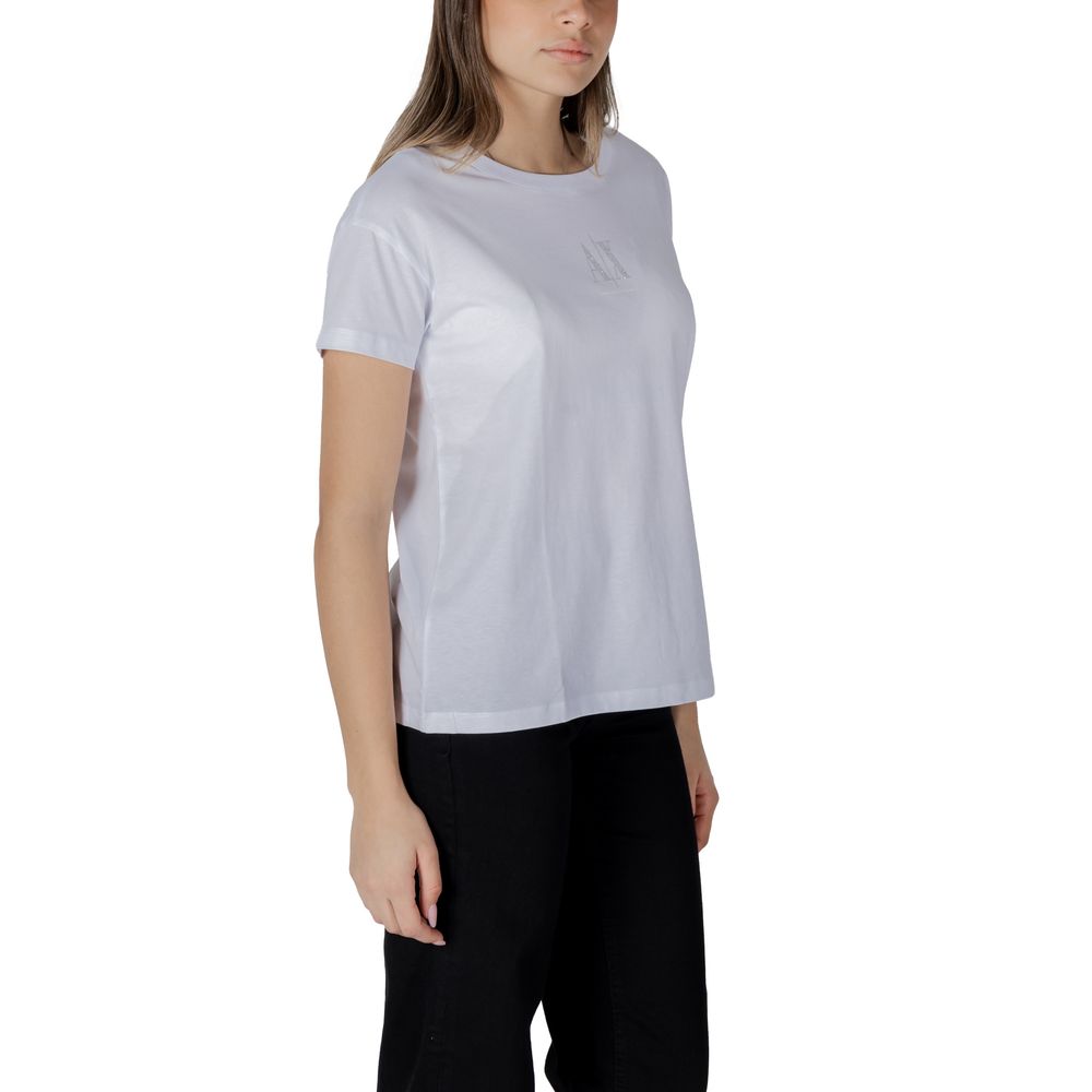 Armani Exchange White Cotton T-Shirt
