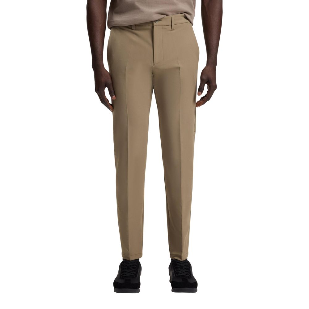 Hugo Boss Beige Polyester Skinny Pants