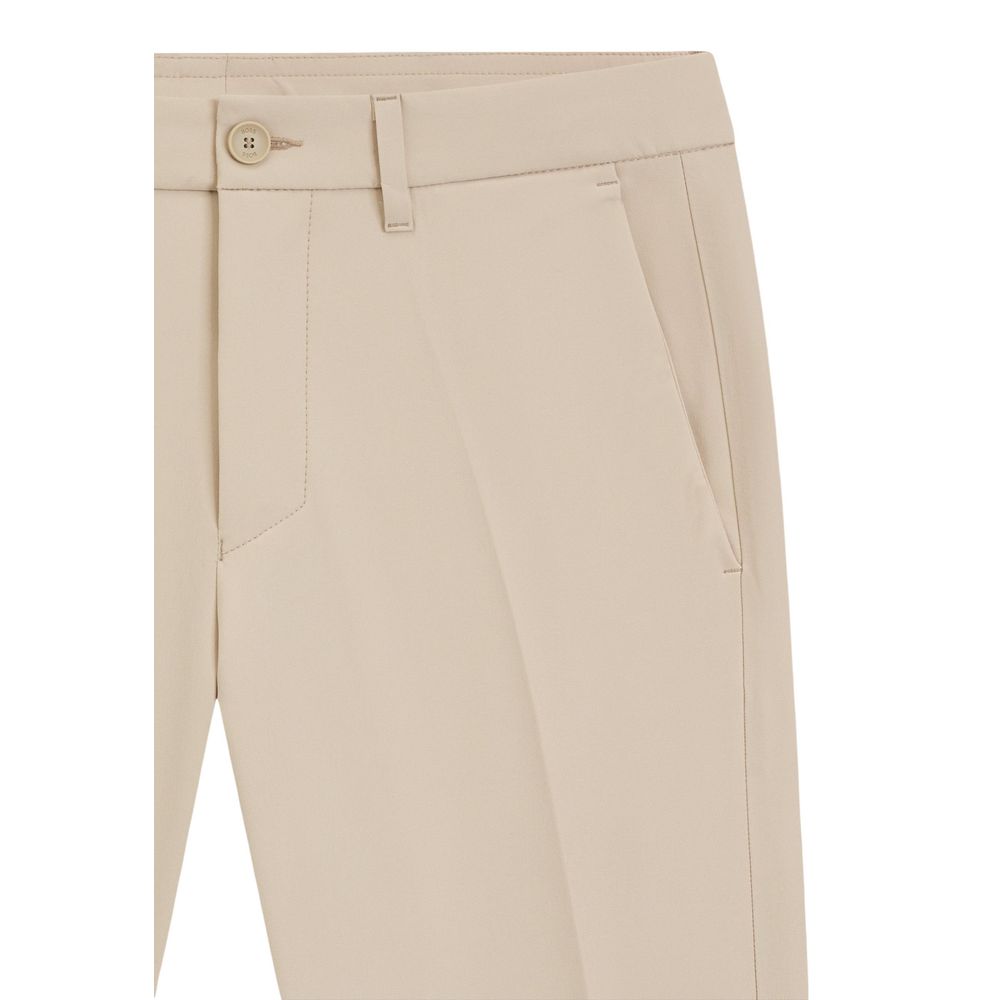 Hugo Boss Beige Polyester Skinny Pants