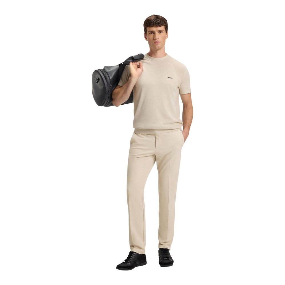 Hugo Boss Beige Polyester Skinny Pants