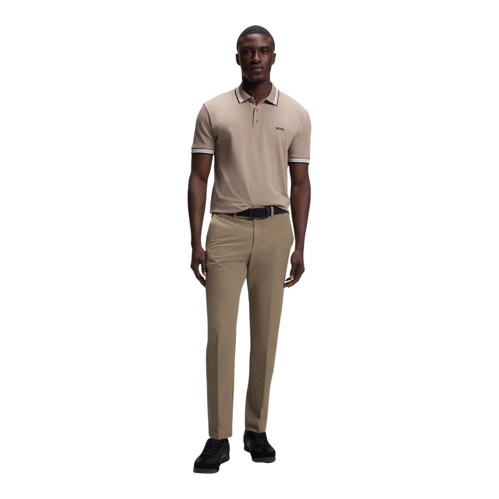 Hugo Boss Beige Polyester Skinny Pants