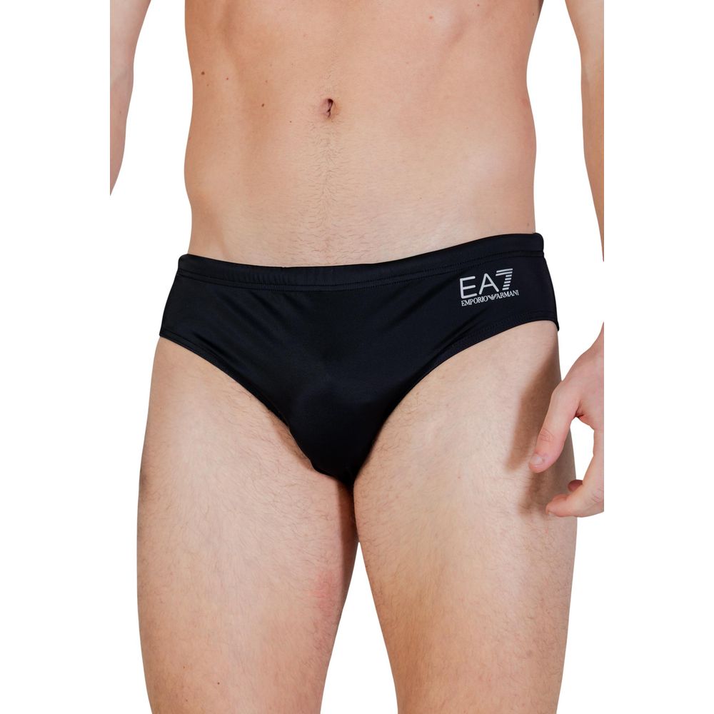 EA7 Emporio Armani Bicolor Polyester Swim Briefs
