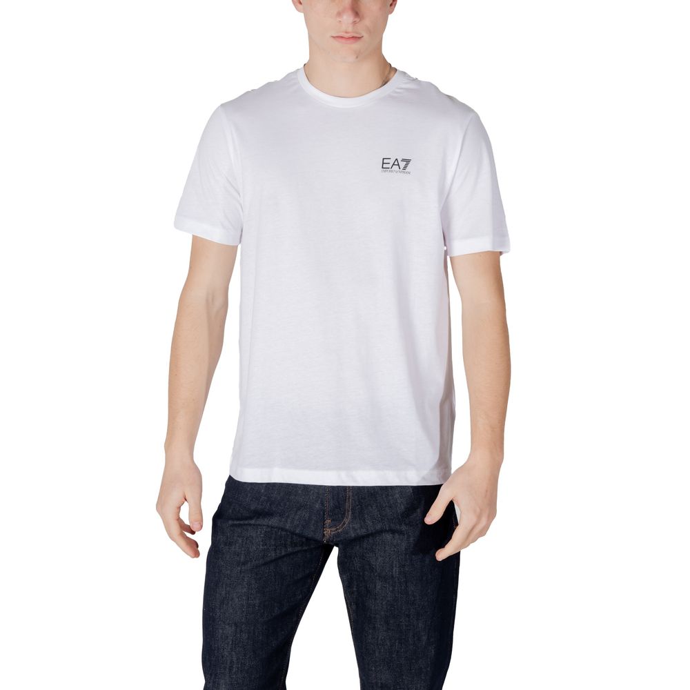 EA7 Emporio Armani Black And White Cotton Sportswear