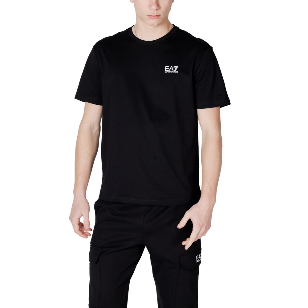 EA7 Emporio Armani Black And White Cotton Sportswear
