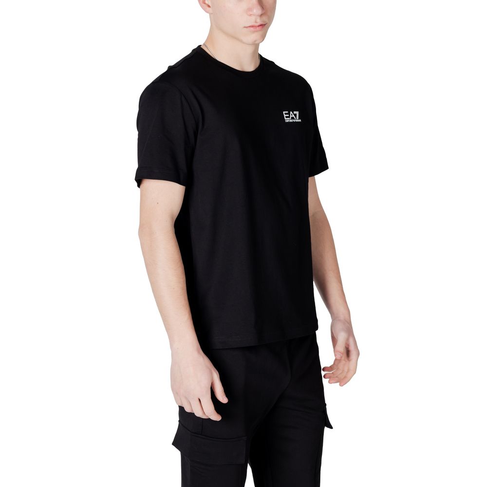 EA7 Emporio Armani Black And White Cotton Sportswear