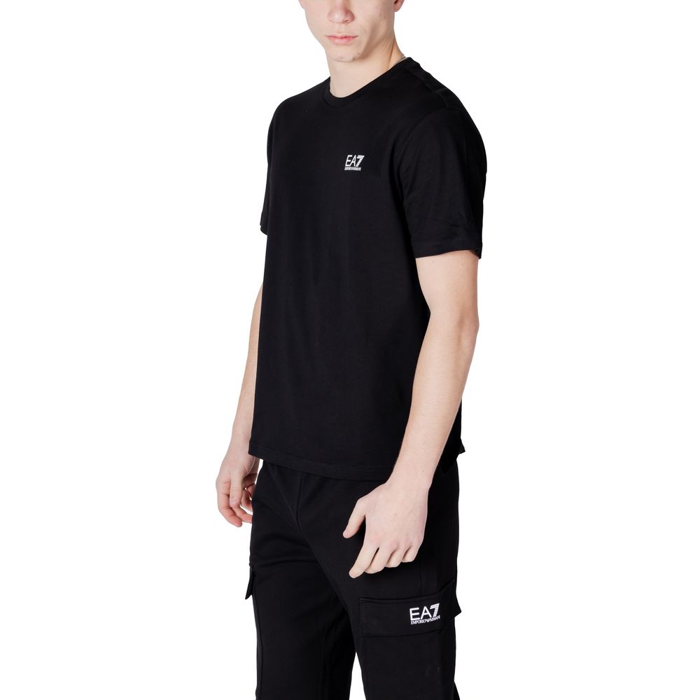 EA7 Emporio Armani Black And White Cotton Sportswear