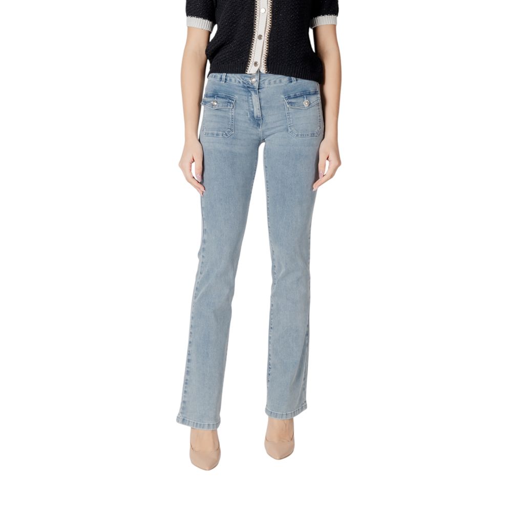 Morgan De Toi Blue Cotton Skinny Jeans