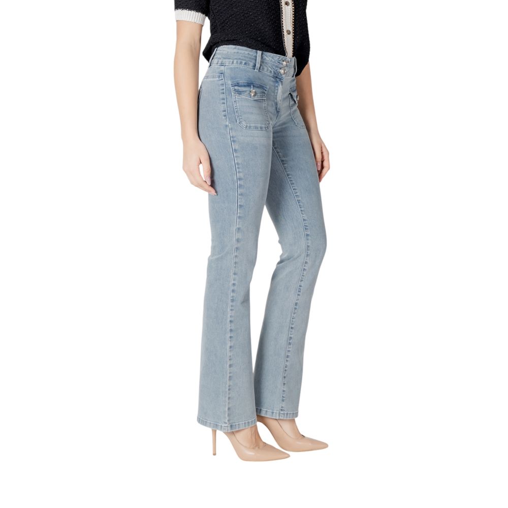 Morgan De Toi Blue Cotton Skinny Jeans