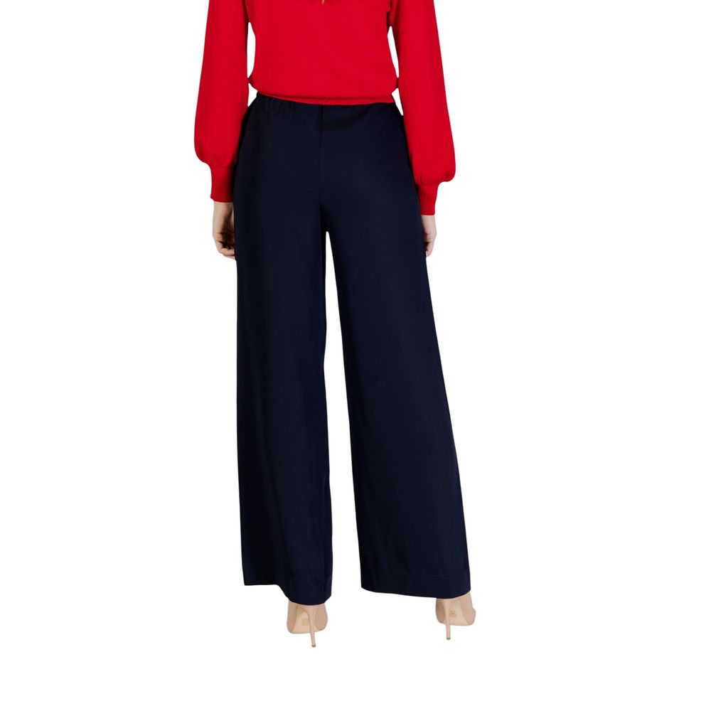 Morgan De Toi Blue Polyester Casual Pants
