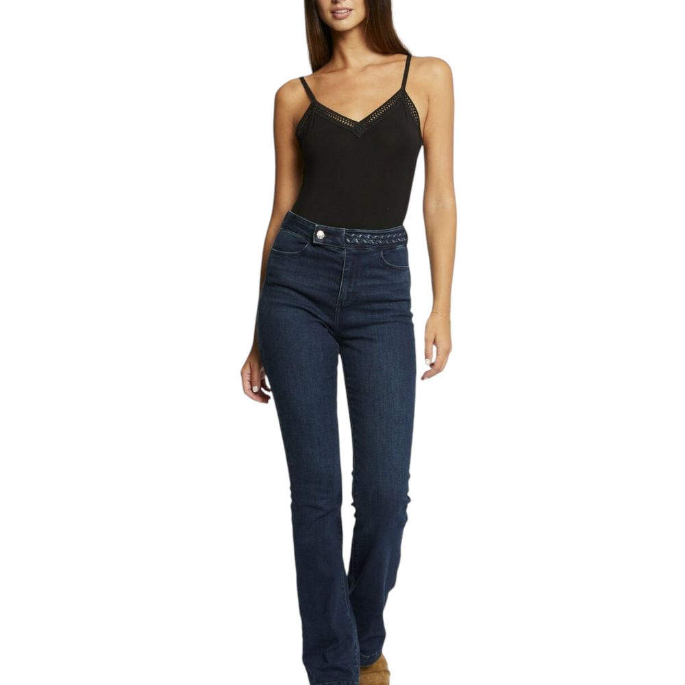 Morgan De Toi Black Viscose Tank Tops