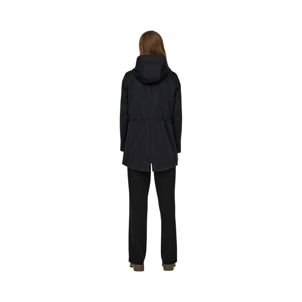Only Black Polyester Parka