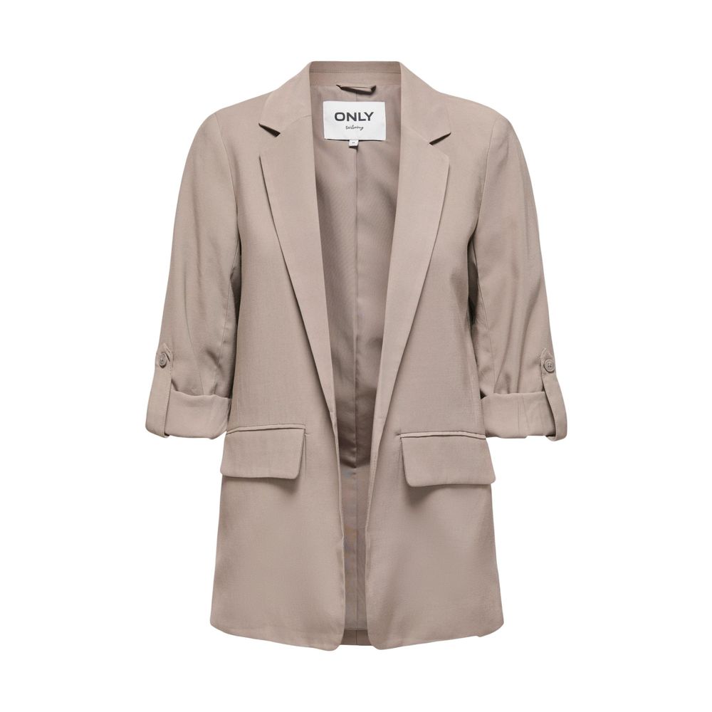 Only Beige Viscose Blazer