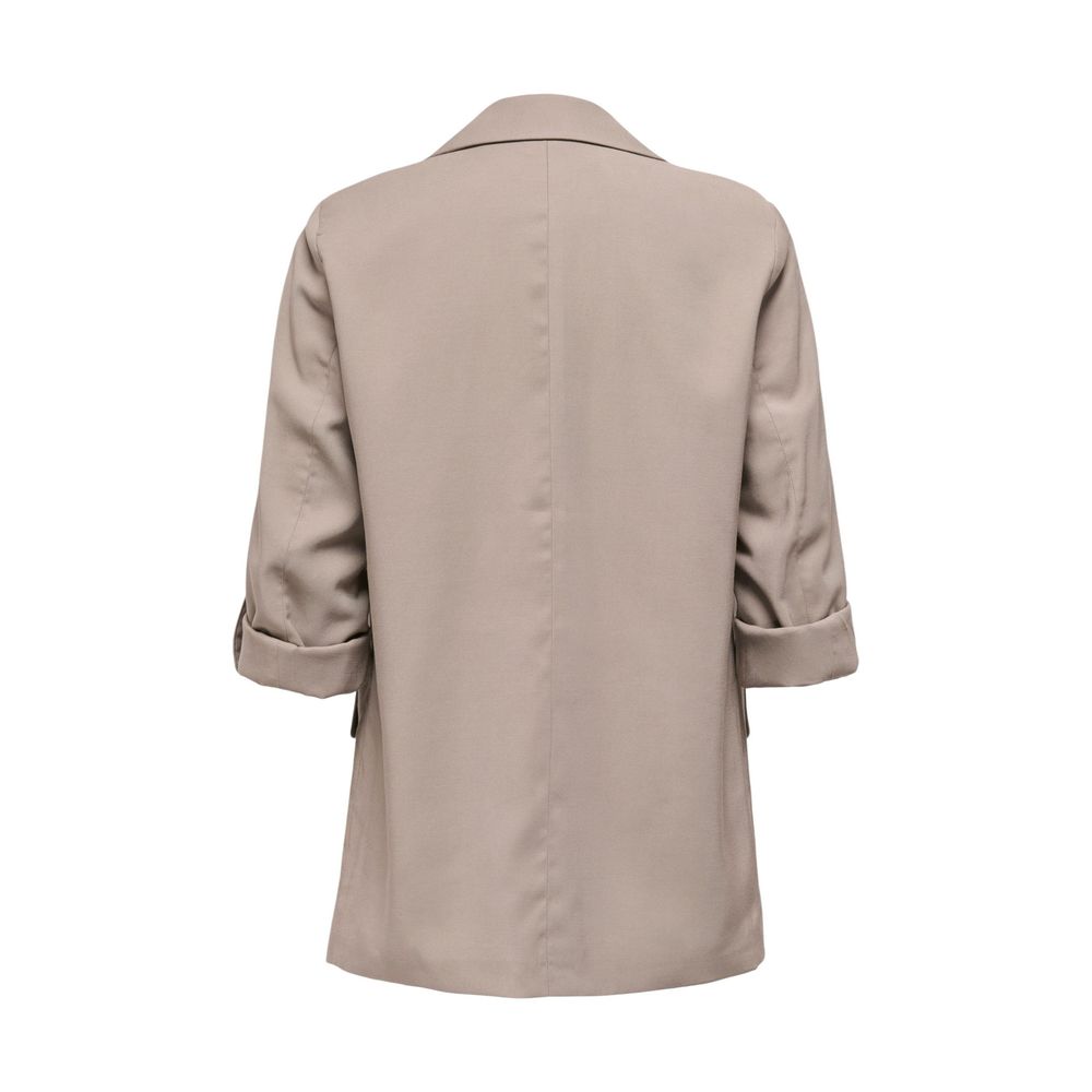 Only Beige Viscose Blazer