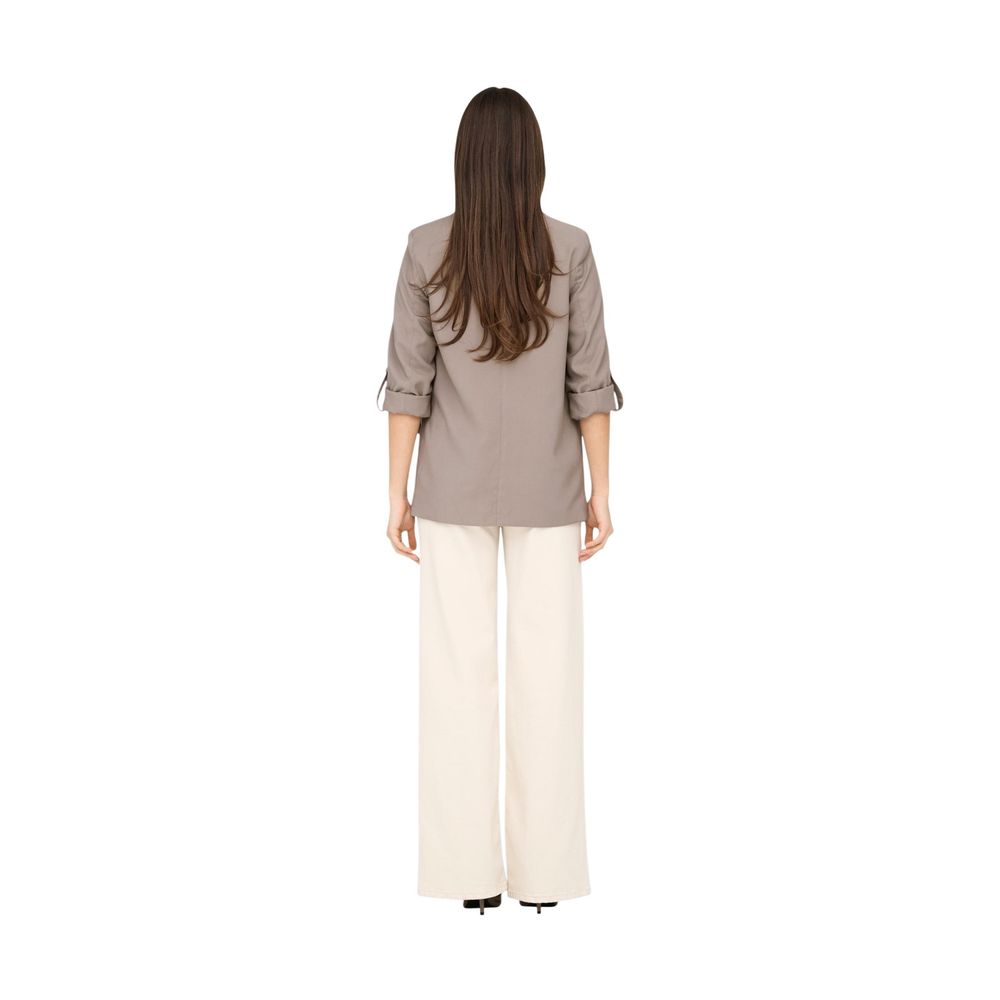 Only Beige Viscose Blazer