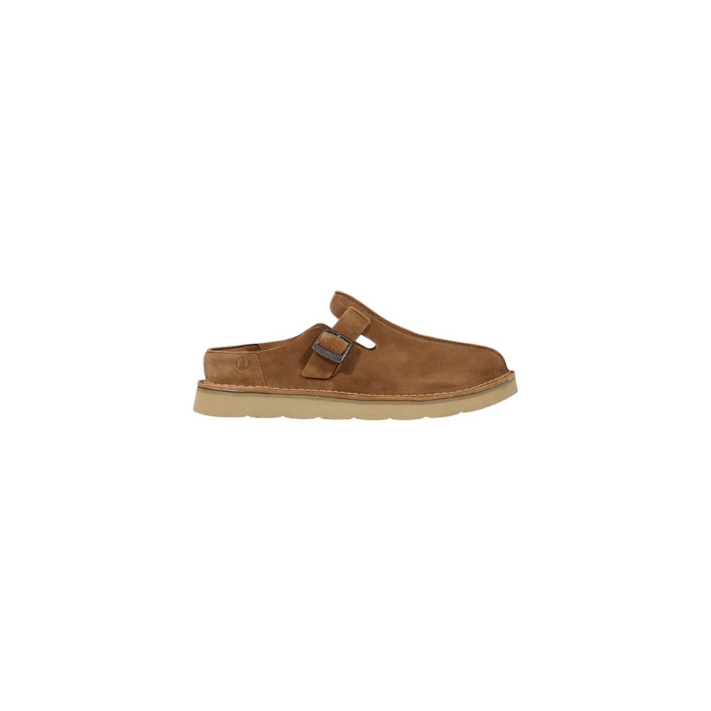 Clarks Beige Suede Leather Clogs