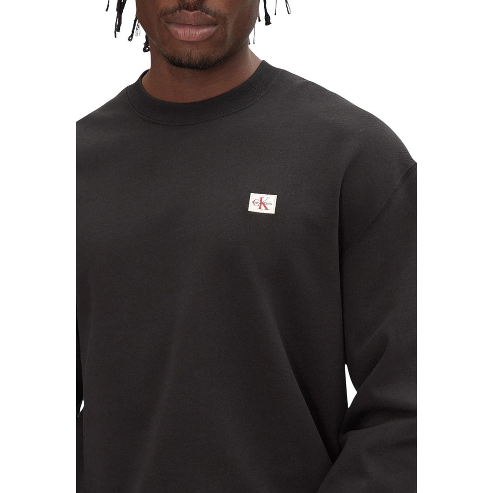 Calvin Klein Jeans Black Cotton Sweatshirt