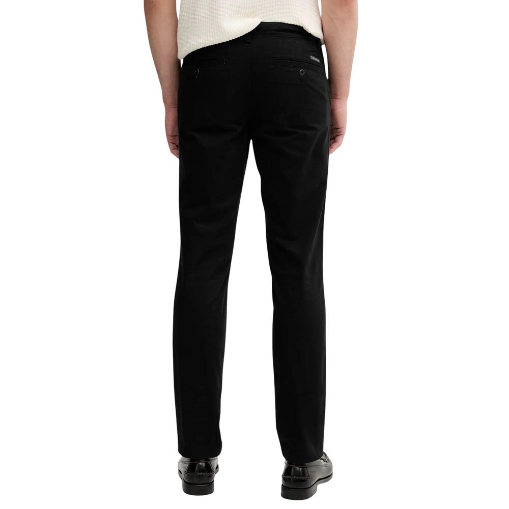 Calvin Klein Jeans Black Cotton Casual Pants