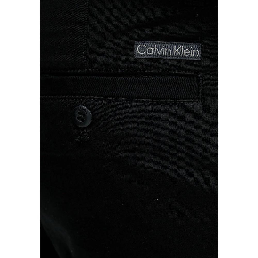 Calvin Klein Jeans Black Cotton Casual Pants