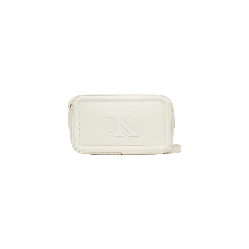 Calvin Klein White Polyethylene Handbag