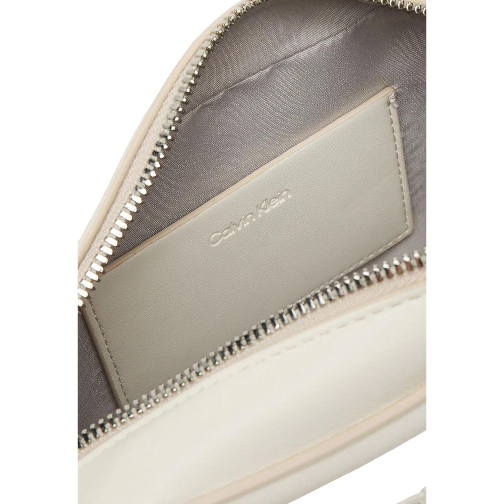 Calvin Klein White Polyethylene Handbag