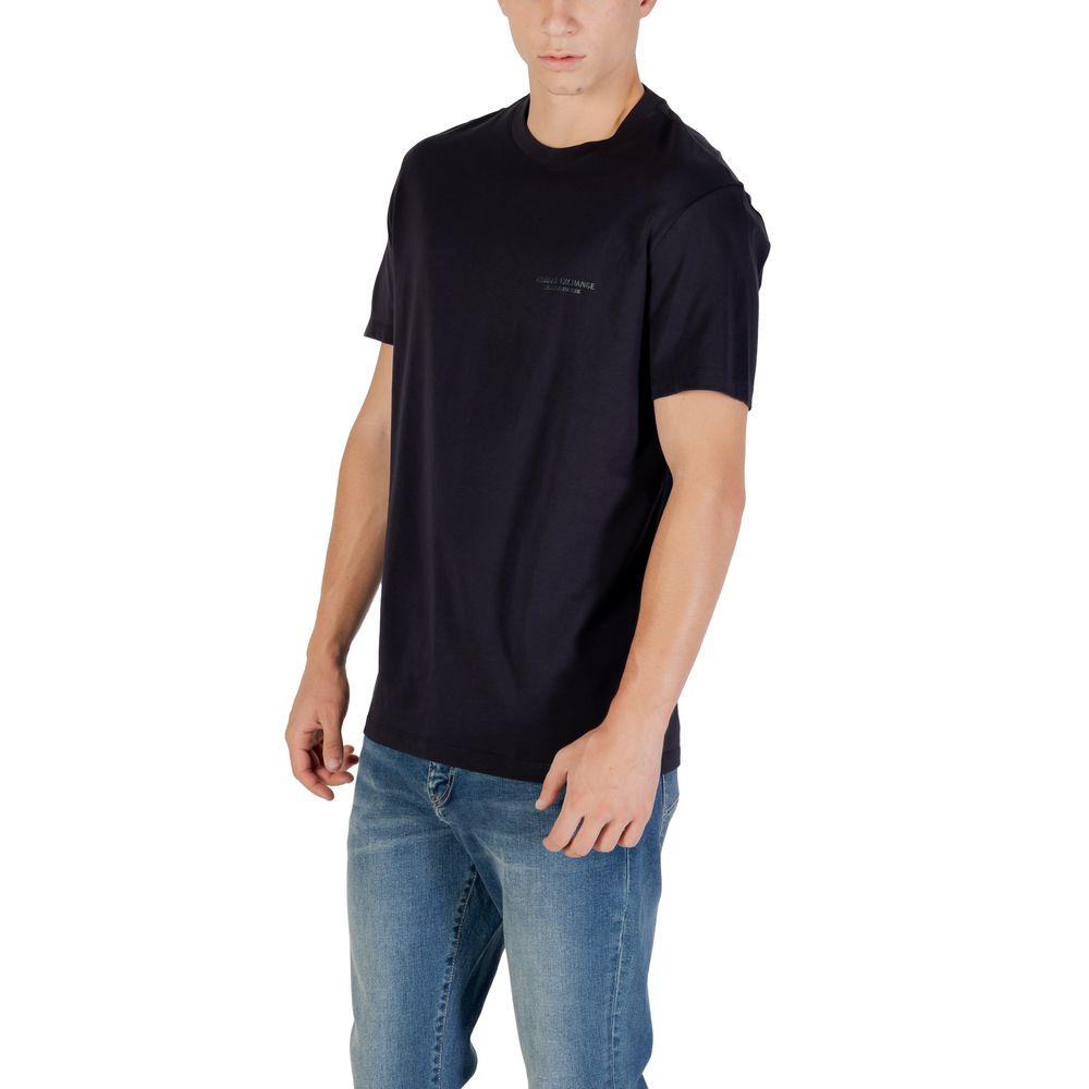 Armani Exchange Blue Cotton T-Shirt