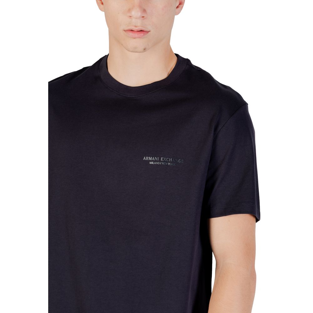 Armani Exchange Blue Cotton T-Shirt