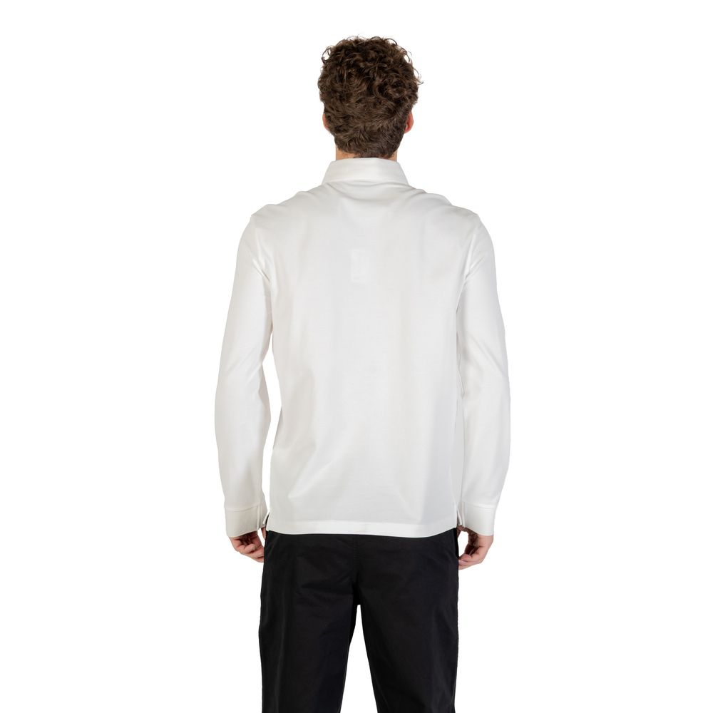 Armani Exchange Cream Cotton Long Sleeve T-Shirt