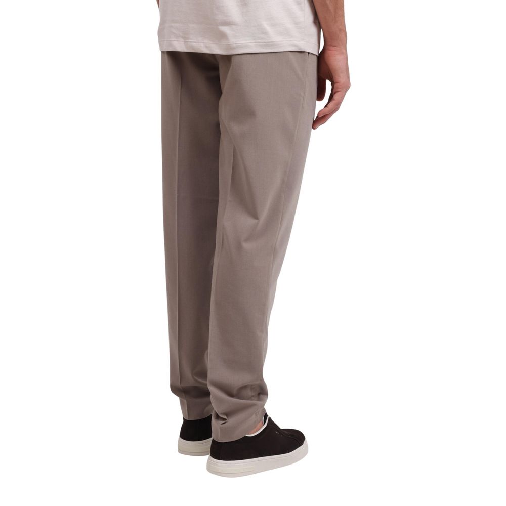 Armani Exchange Beige Lyocell Casual Pants