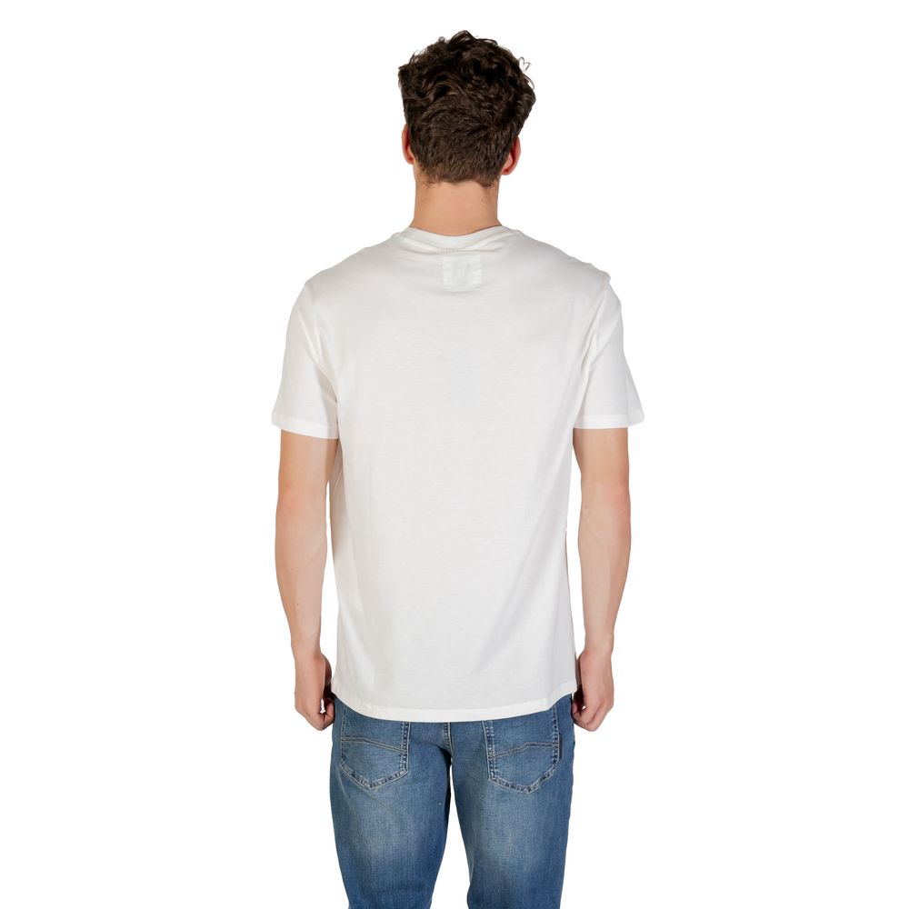 Armani Exchange Cream Cotton T-Shirt